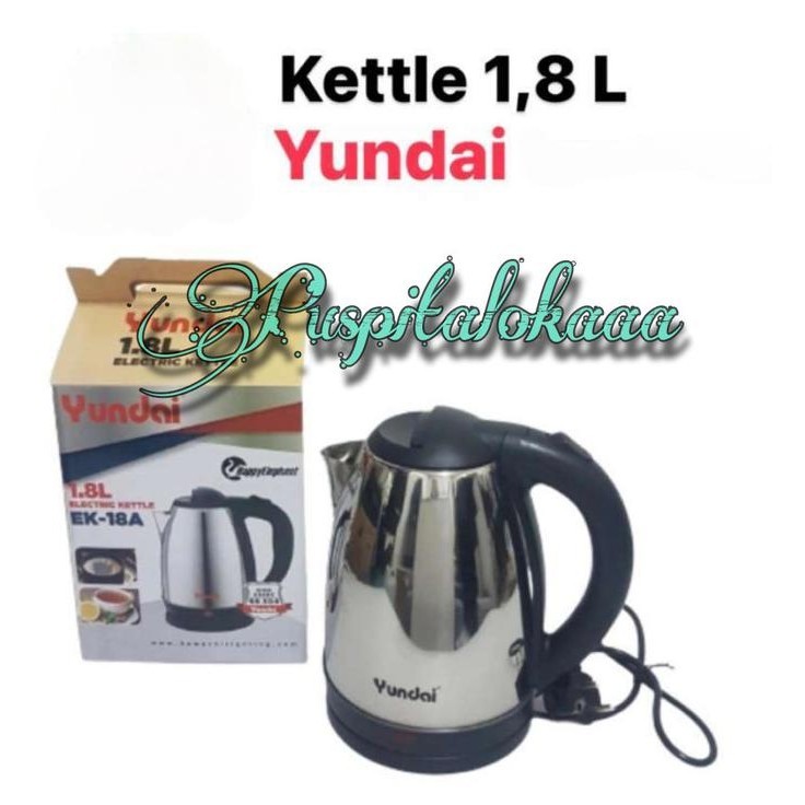 Yundai Kettle Listrik | Teko Mask Air Stainless Low Watt Kualitas Premium