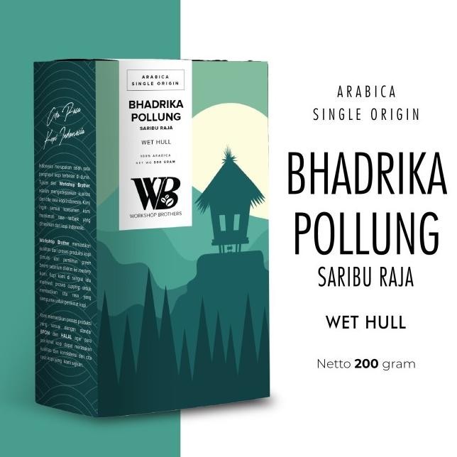

Termurah! Kopi arabica Badhrika Pollung wett hull Workshop Brother single origin Kode Ql 439
