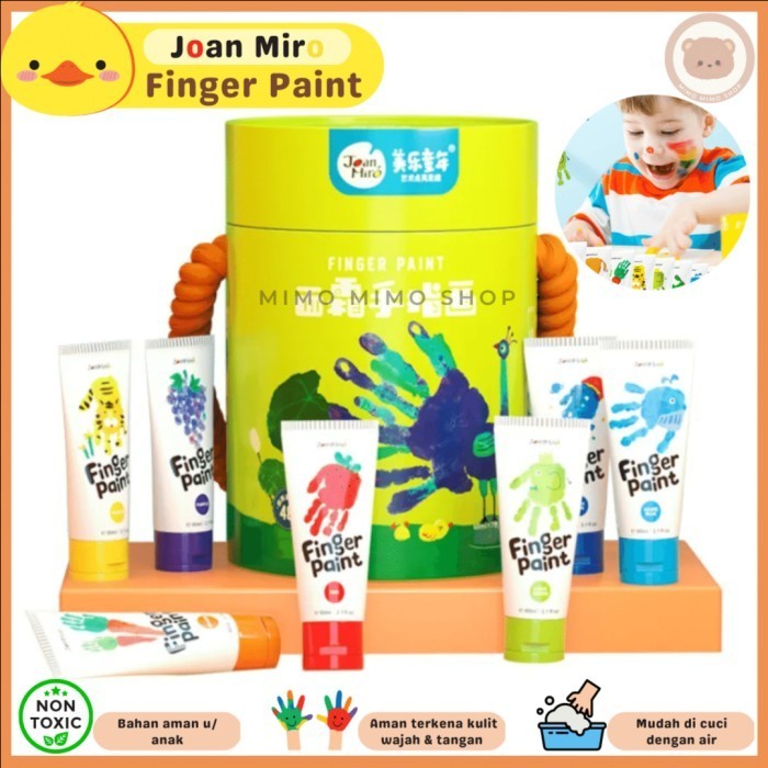 

Joan Miro Washable Finger Paint Non Toxic Hand Painting Cat Tangan