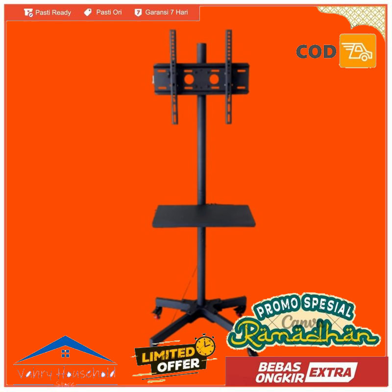 BOLD STAND BRACKET RODA TV Stand For LCD LED TV Braket Berdiri