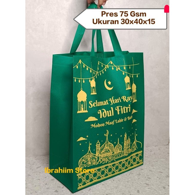 

(ISI 12 PCS) TAS PARSEL LEBARAN TEBAL 75 GSM PRESS / TAS PARSEL LEBARAN IDUL FITRI BESAR DAN TEBAL