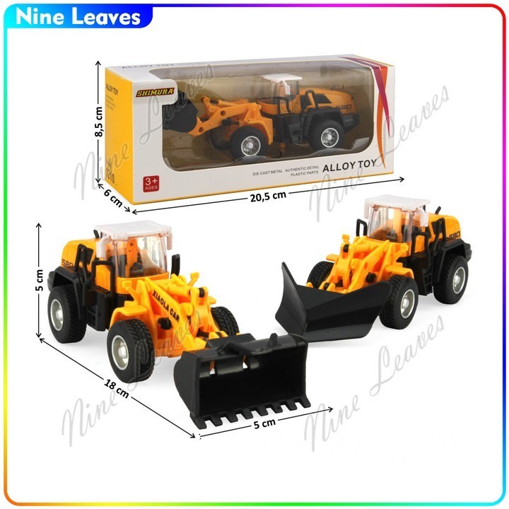 DIECAST Traktor Sawah 1:48 Pullback Alloy Toy 2 Model Mainan Metal Koleksi Miniatur