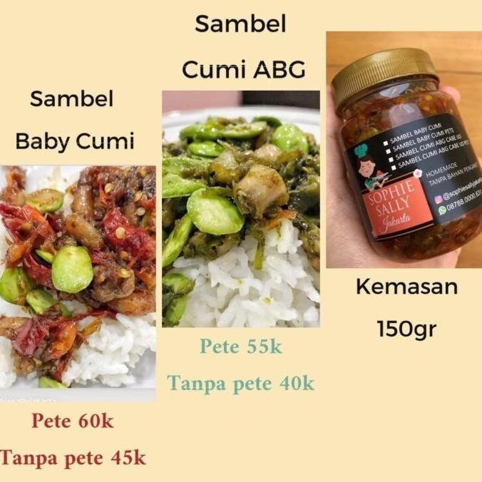 

Sambel / Sambal Cumi ABG PETE by Sophie Sally Jakarta GM