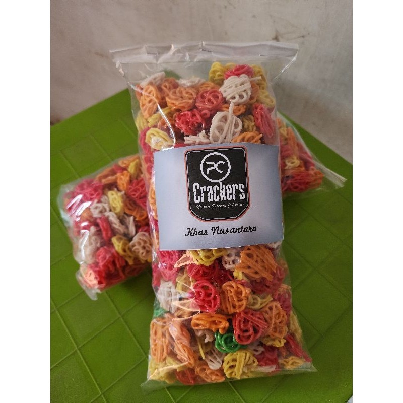 

Kerupuk Mentah Mawar Mini (Amoi) warna-warni Kemasan 500 Gram