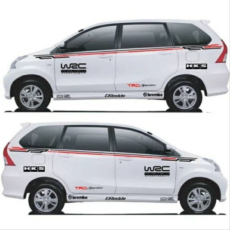 stiker mobil Avanza veloz stiker cutting stiker list