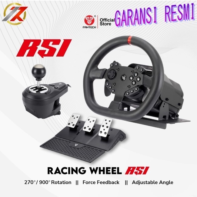 Fantech Rs1 Racing Steering Wheel Simulator Force Feedback