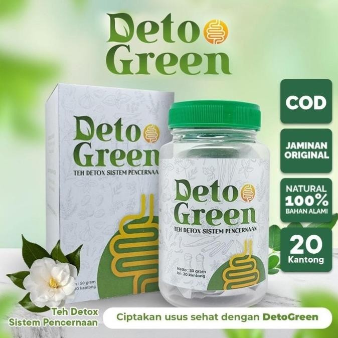 

Detogreen Tea Teh Detox Sistem Pencernaan usus Diet sehat turunkan BB AS76