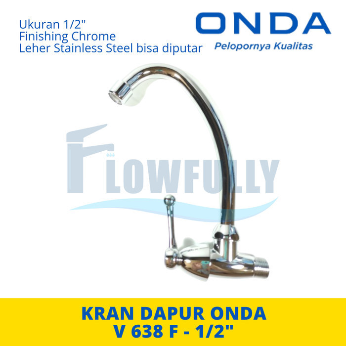 V 638 F ONDA KRAN AIR DAPUR KITCHEN SINK CUCI PIRING LEHER ANGSA