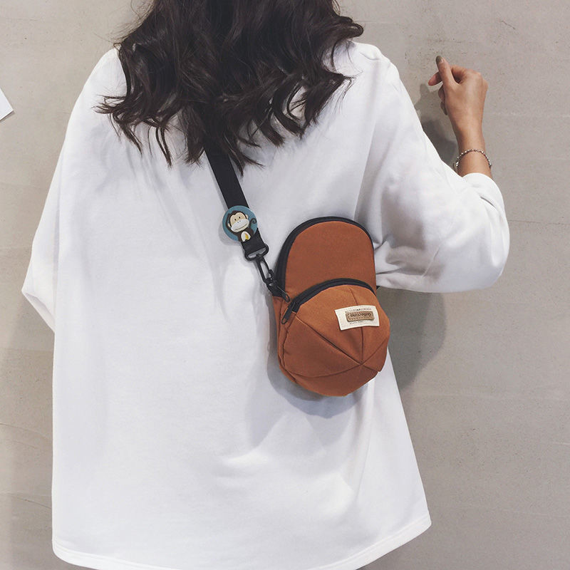 Tas Bahu Kanvas Tas Ponsel Mini Baru