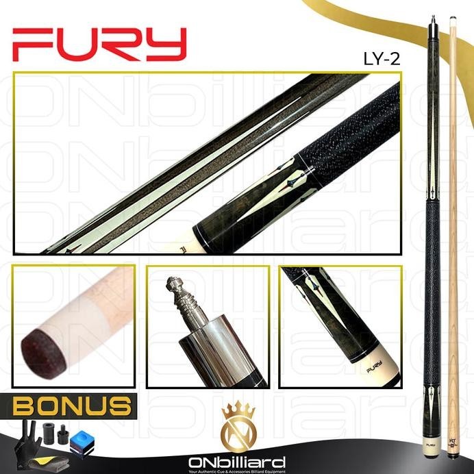 READY FURY LY SERIES CUE STICK STIK PLAY BILLIARD BILIAR BILIYAR FURY  MURAH