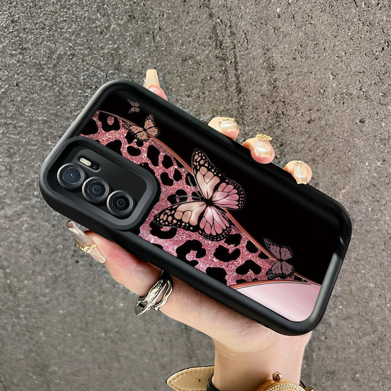 Casing Hp OPPO A16 OPPO A16s OPPO A54s Case lembut Kesing sarung HP casing ponsel pola macan tutul h