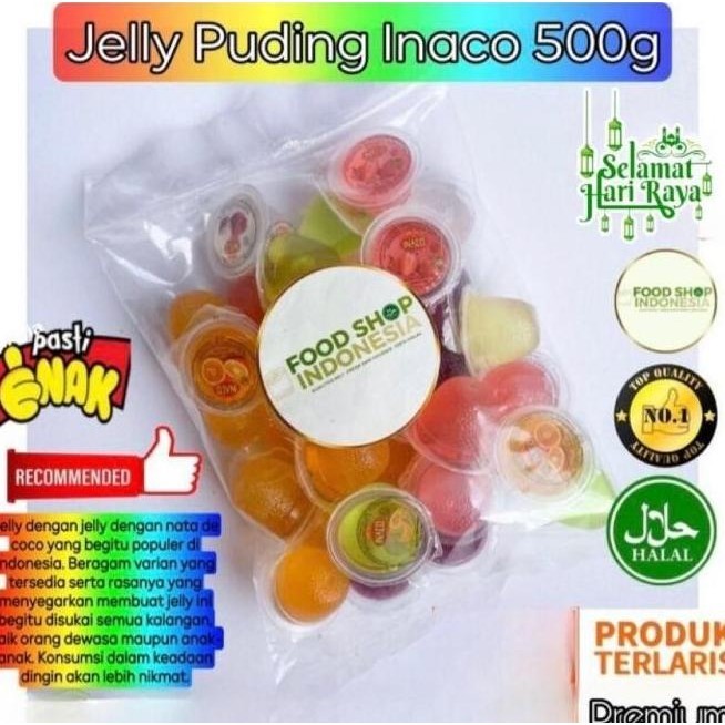 

Jelly Pudding Inaco G Makanan Ringan Snack Cemilan Oleh-Oleh