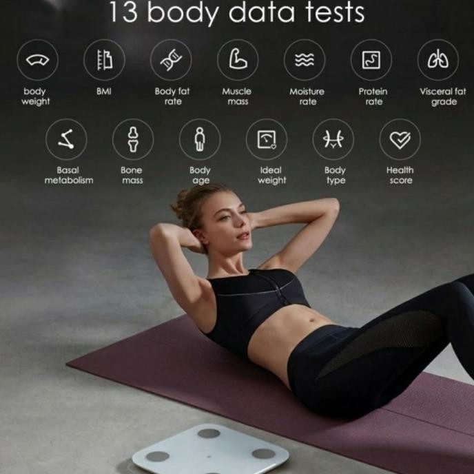Ber Xiaomi Mi Smart Body Fat Scale 2 Pro Timbangan Badan 13 Data Ful Loureenlak