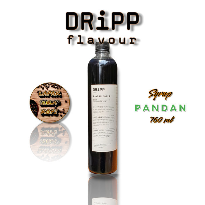 

Dripp syrup pandan 760ml - sirup premium rasa daun pandan