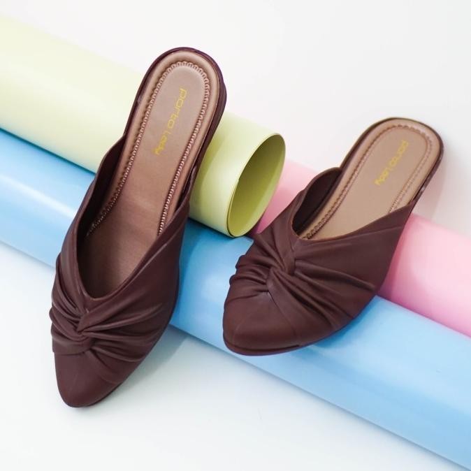 Sepatu Wanita Wedges Cantik Casual Selop Terbaru Sys