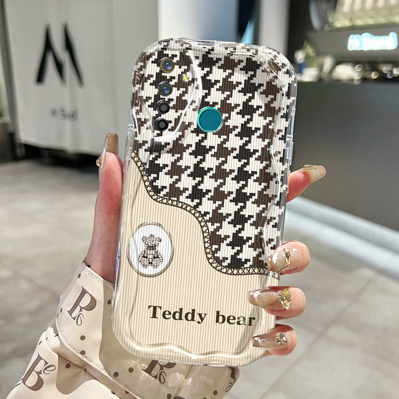 Casing Hp Realme 5 Pro Realme Q Case HP pelindung silikon lunak Casing ponsel motif Kesing beruang G