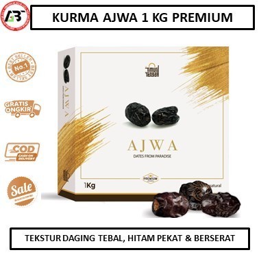 

BEST SELLER Kurma Ajwa 1 Kg Premium Kurma Nabi Madinah High Quality