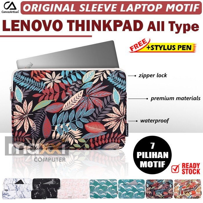 ORIGINAL Sleeve Laptop Lenovo Thinkpad Carbon 14 Inch Sarung Tas Motif
