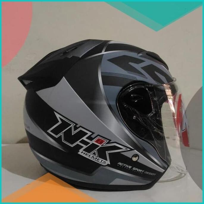HELM NHK R6 URIKEN BLACK SILVER DOFF DAN GLOSSY 19F3B2024 last stok