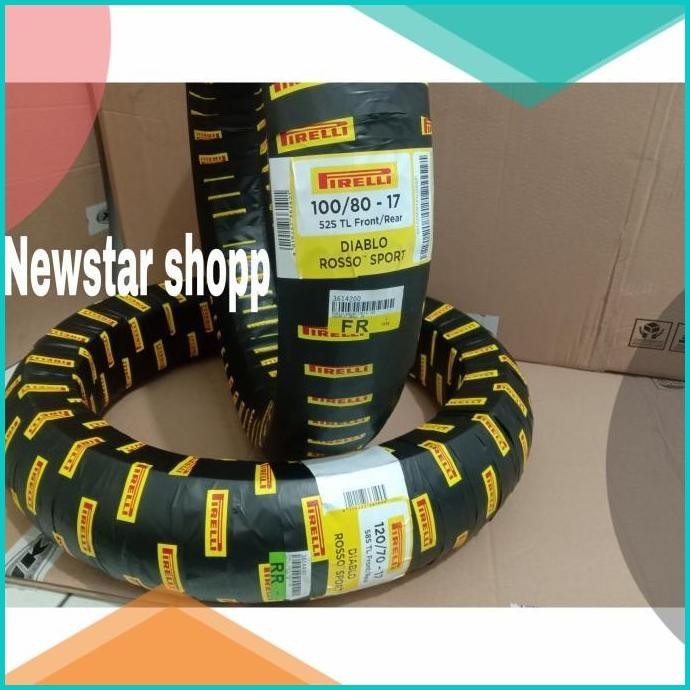ban pirelli diablo rosso sport ring 17 ukuran 100/80 17 dan 120/70 17