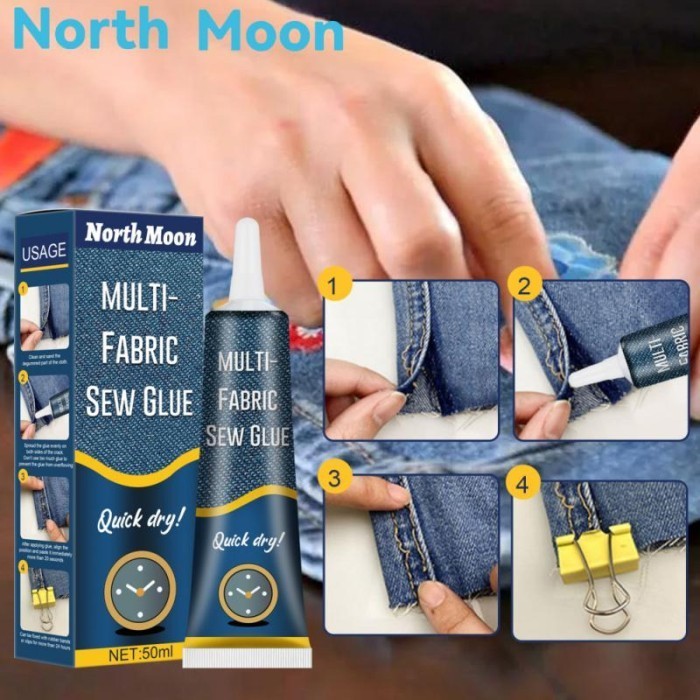 

Lem Kain Tanpa Jahit Multi Fabric Sew Glue