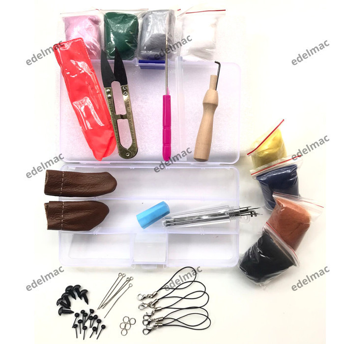 

Jarum Tusuk Handmade Boneka Wol Felting Tool Needle Set Wood Handle