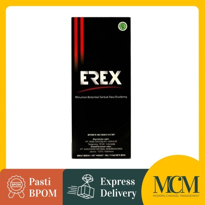 Suplemen Kesehatan - Erex Minuman Stamina Rasa Blueberry - 5 Sachet