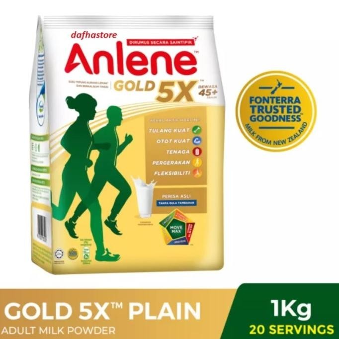 

Susu Anlene Gold 5X Malaysia Orang Tua Usia 45+ / Low Fat Milk Powder TF