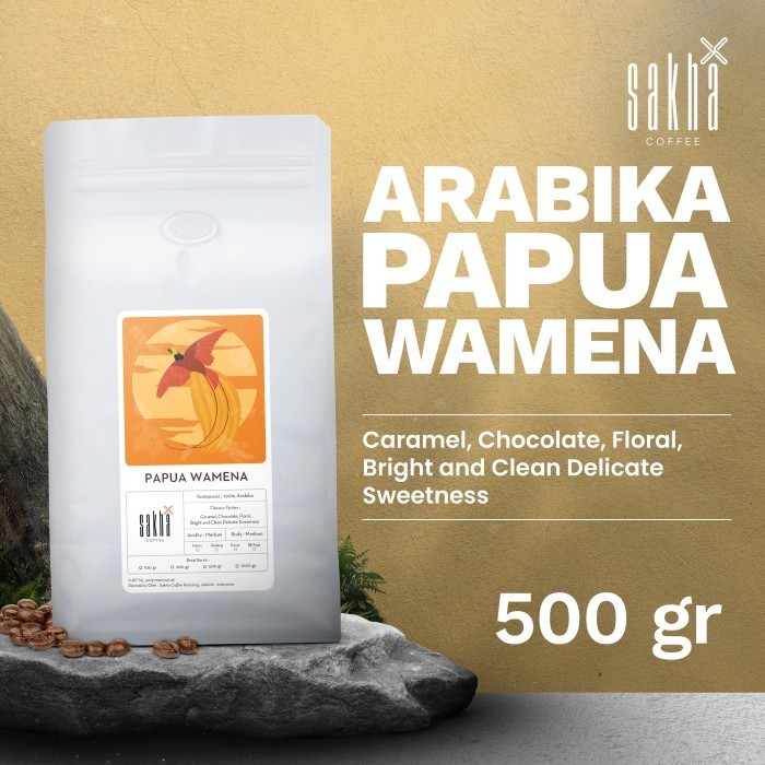 

Biji Kopi Bubuk Arabika Papua Wamena Arabica Coffee Beans Coffe 500 Gr