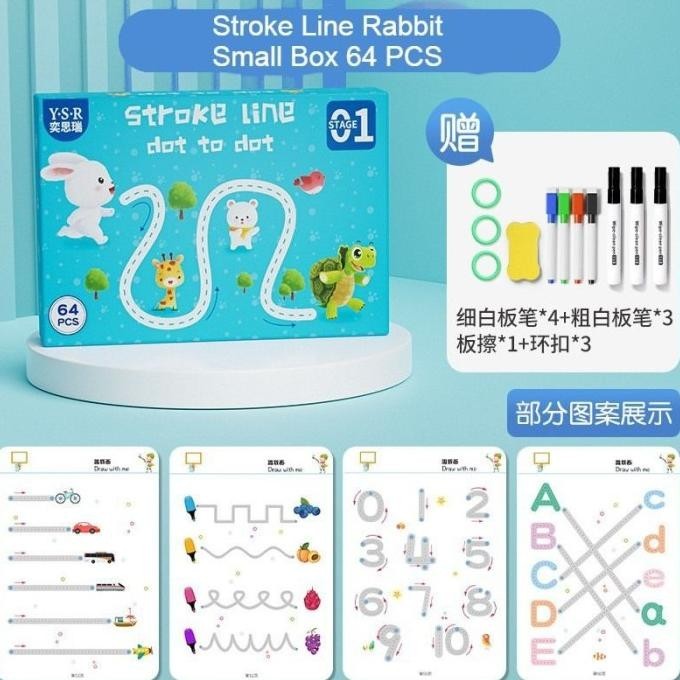 

Pedia Toys - Buku Edukasi Anak Belajar Tracing Wipe and Clean Book ZS88