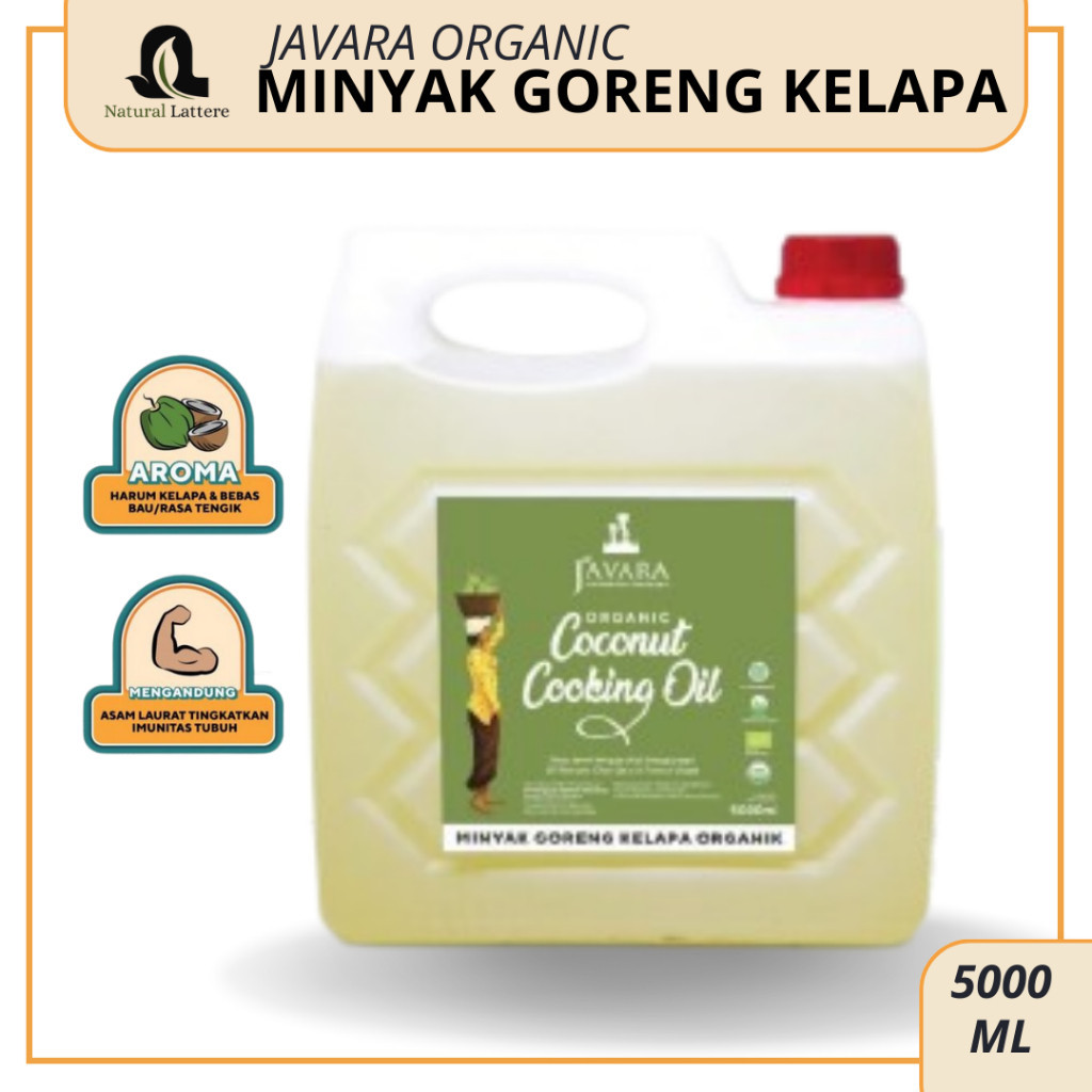 

Javara Organic Minyak Goreng Kelapa Organik Coconut Cooking Oil 5 Liter - Non Aroma