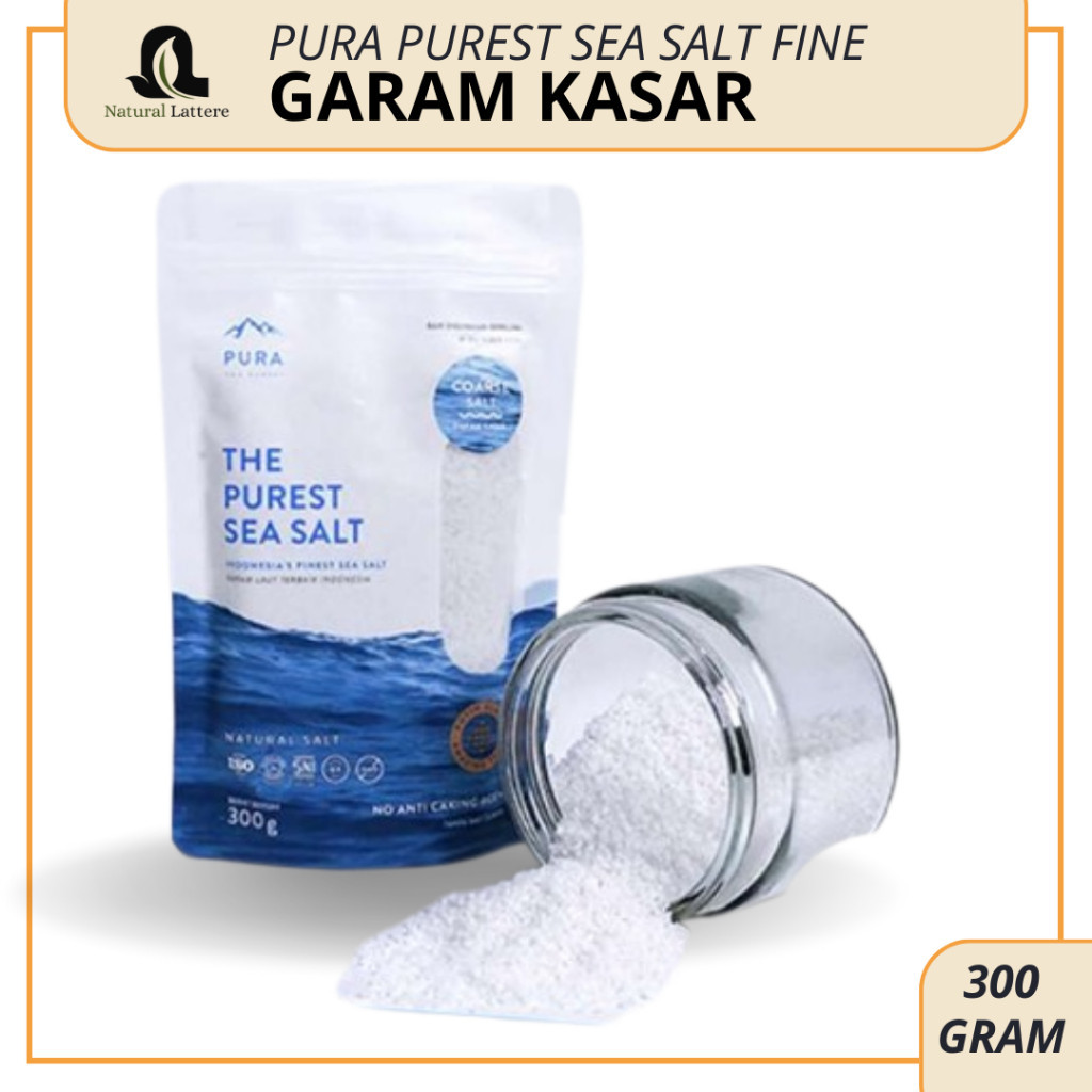 

Pura Purest Sea Salt Coarse / Garam Laut Kasar Organik Natural