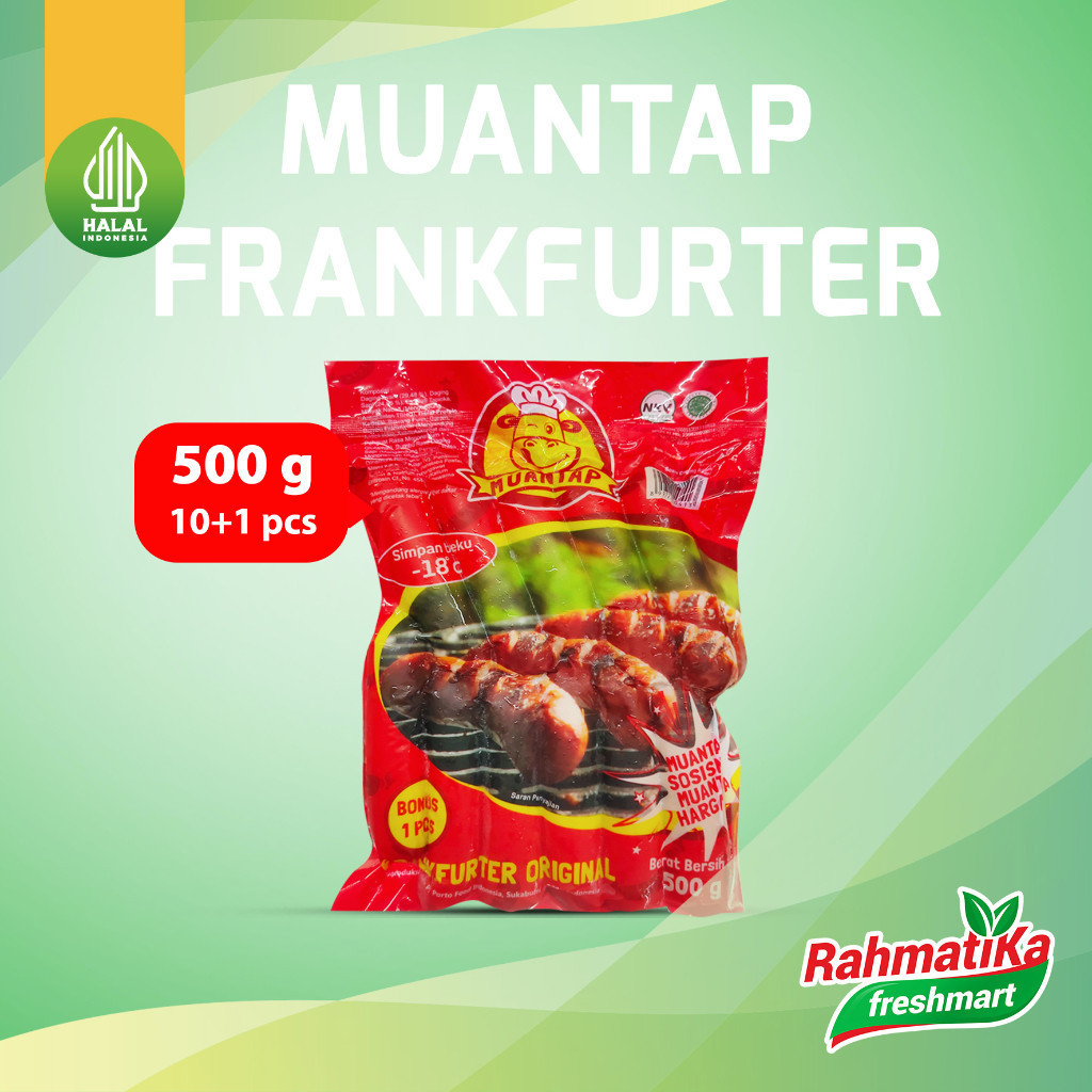 

MUANTAP Sosis Frankfurter Original Mini Isi 10 Pcs 500 gr