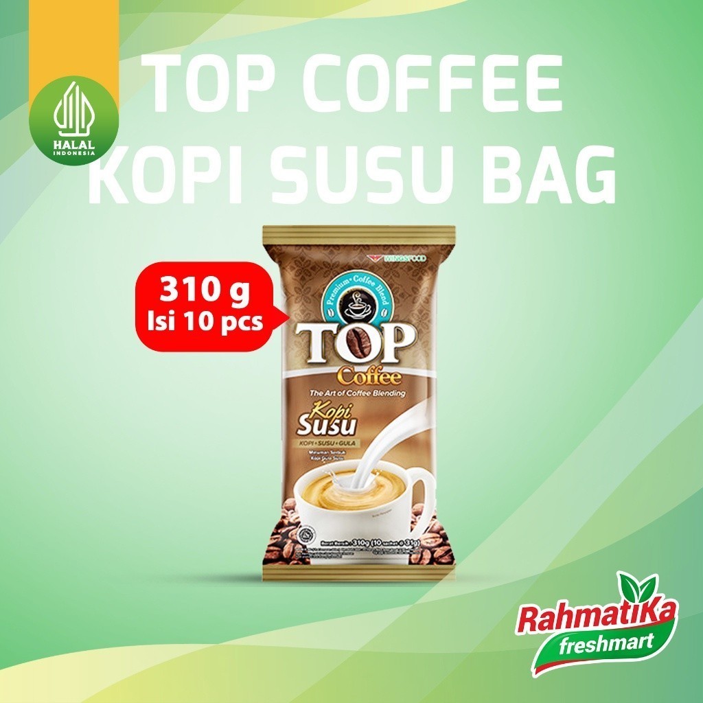 

Top Coffee Kopi Susu 310 gram (Isi 10 Sachet)