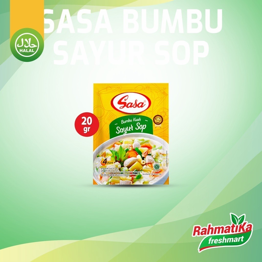 

Sasa Bumbu Kuah Sayur Sop 20 gram