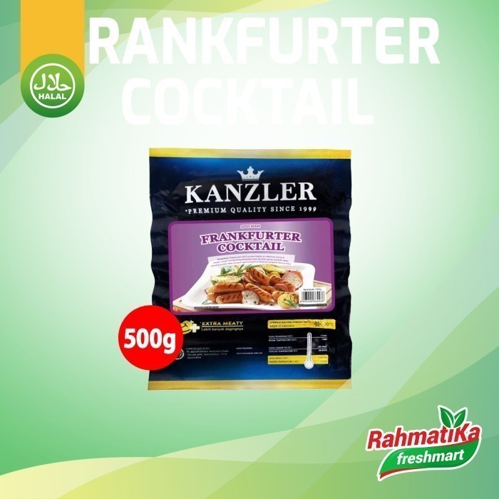 

Kanzler Sosis Ayam - Frankfurter Cocktail 500 gram