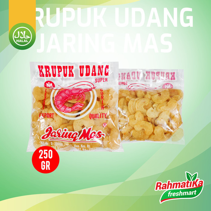 

Kerupuk Udang Super Jaring Mas 250 gram