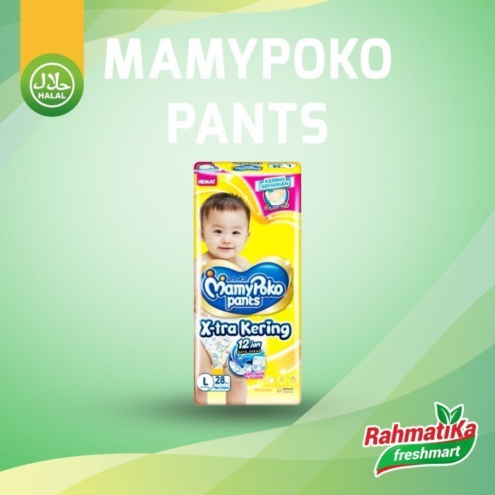 

MamyPoko Pants Xtra Kering L28 (Berat 9-14kg)