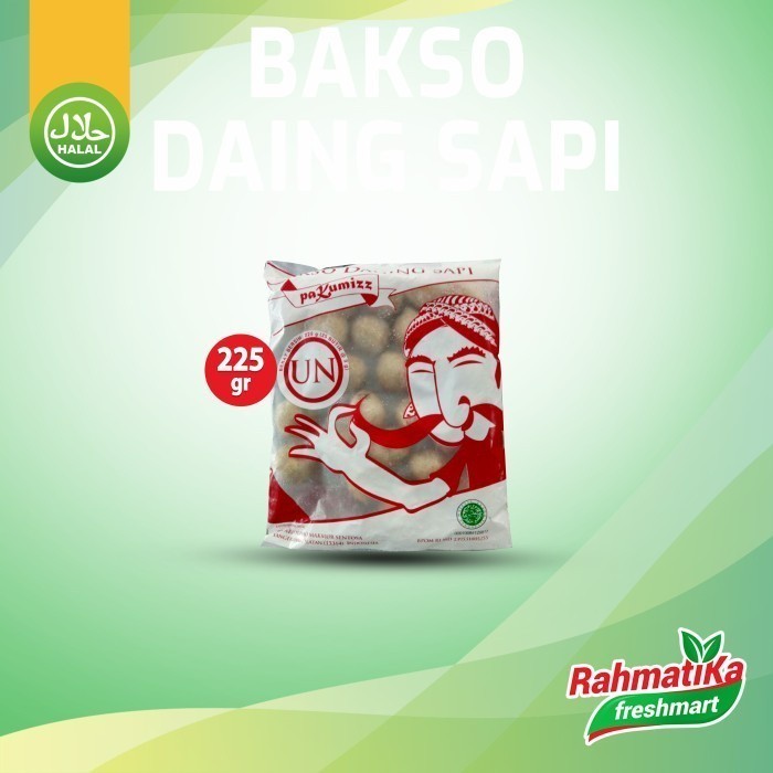 

Bakso Daging Sapi Pak Kumis (UN) 225 gr Isi 25 (Frozen)