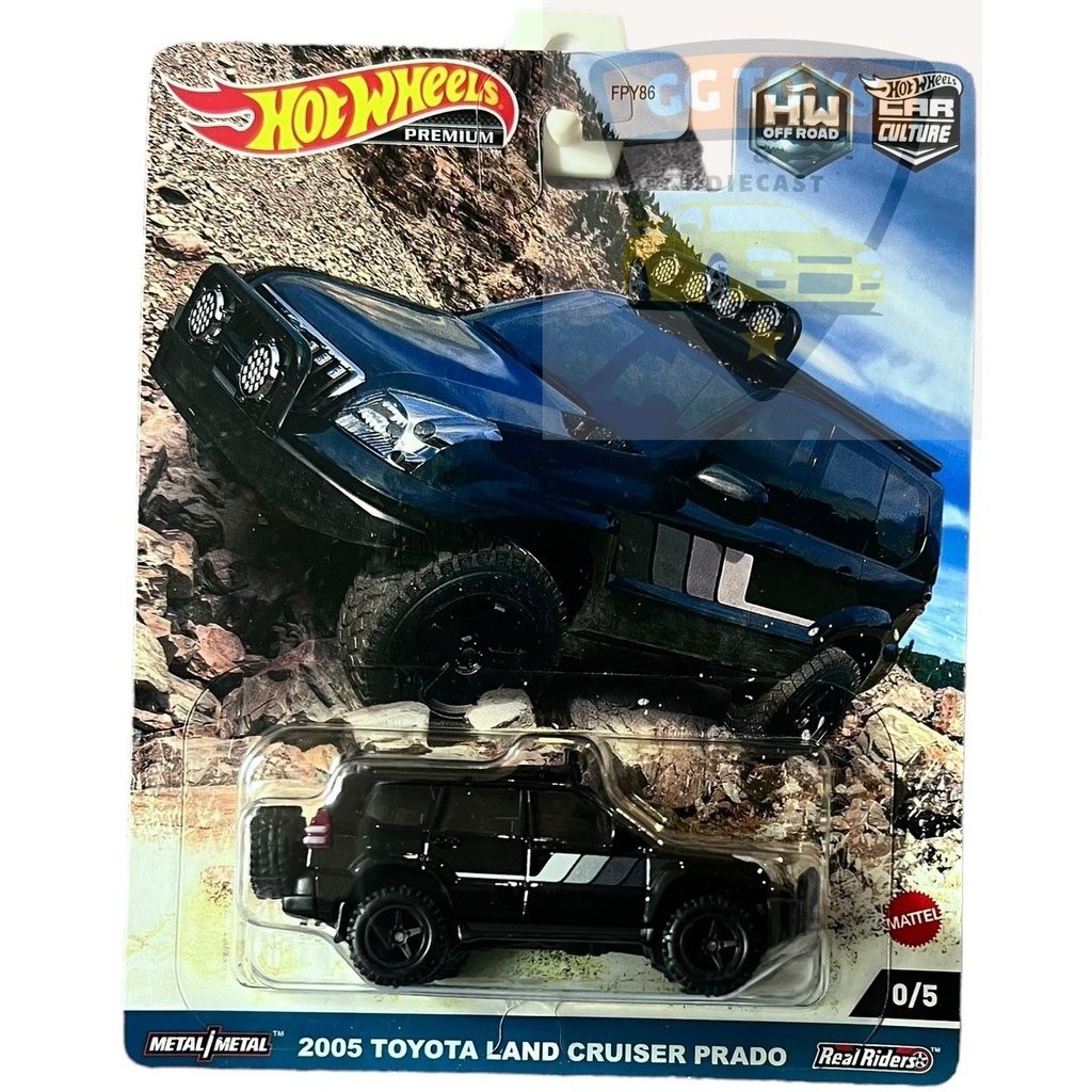 CHASE Hotwheels Hot Wheels Premium Chase Toyota Land Cruiser Prado Hitam