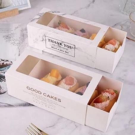 

TERLARIS Dus Kotak Box Donat Bomboloni Brownis Donut Kardus Kemasan Makanan 10pcs wwr-76