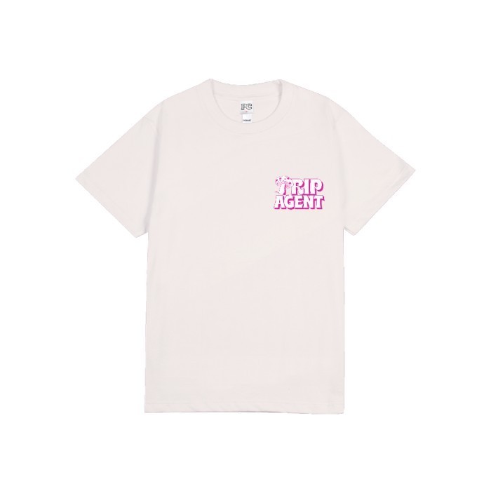 Public Culture - Trip Agent Tee - Broken White