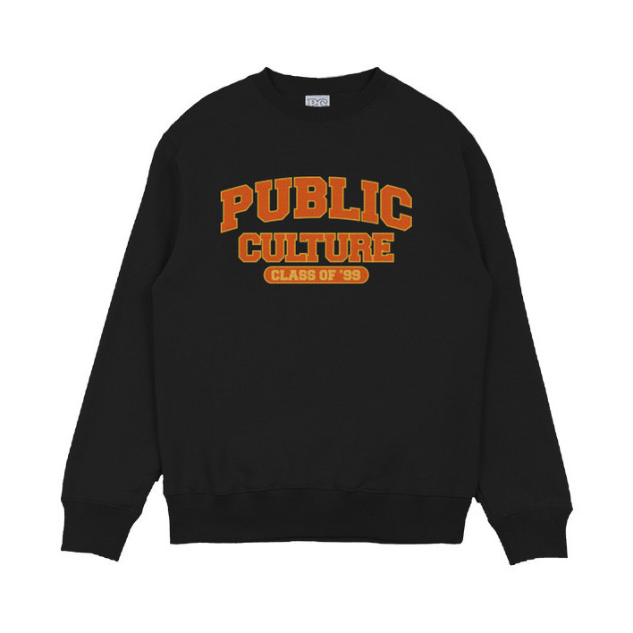 Public Culture - College Sweater - Black