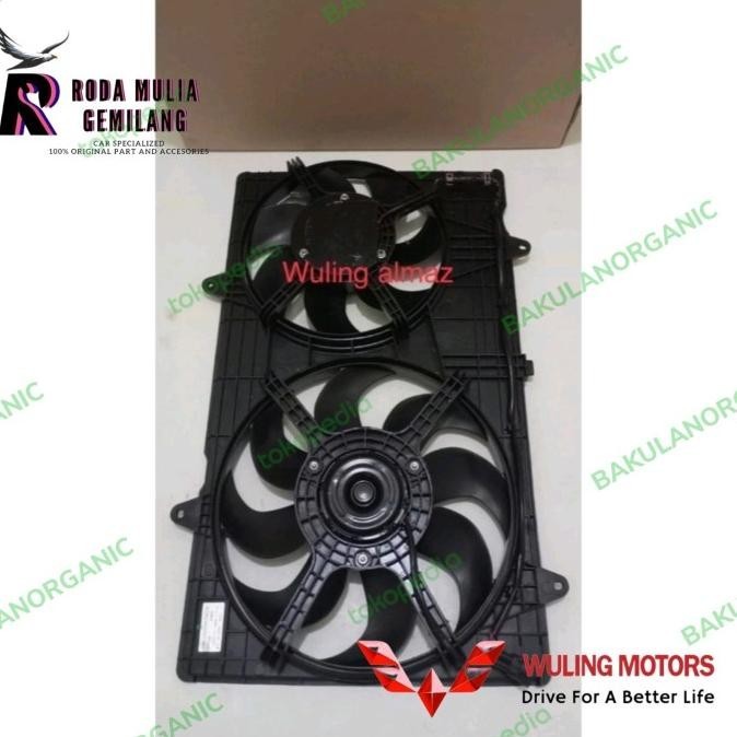 Motor Fan Extra Fan Kipas Radiator Wuling Almaz Fullset Shouroud