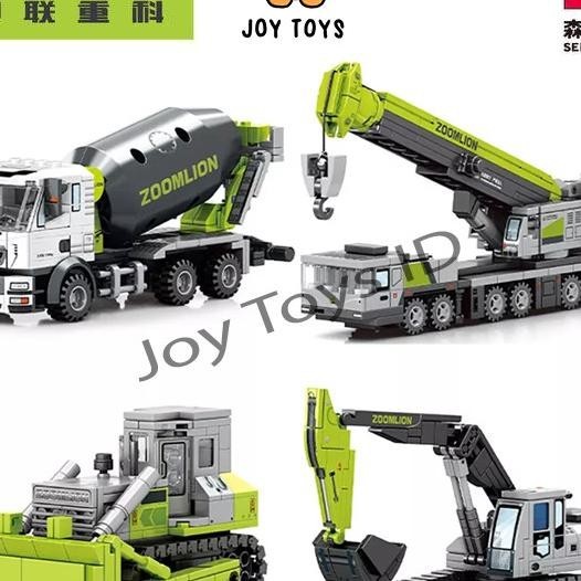 Mainan Bri Sembo Kendaraan Konstruksi Engineer / Alat Berat Zoomlion