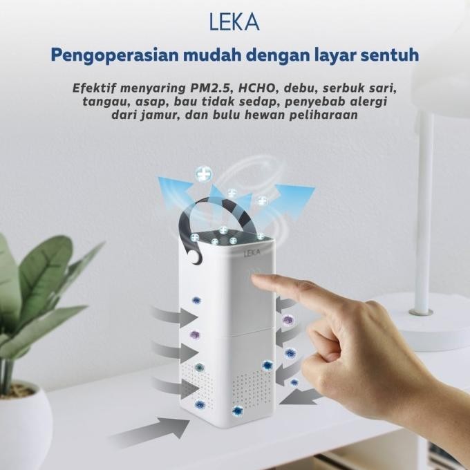 [New] Leka Ap7705 Mini Air Purifier - Portable Hepa Filter Ion Kuasina
