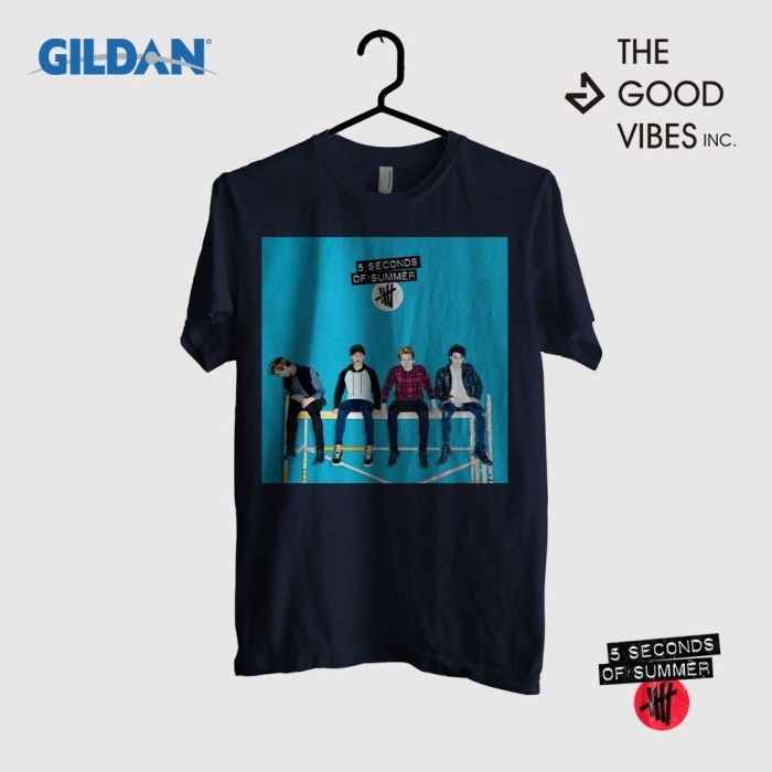 Kaos Band 5 Second Of Summer Original Gildan - Photoshoot