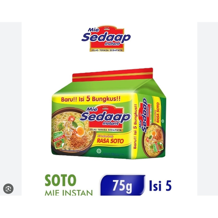 

Mie Sedaap Soto Isi 5 Original