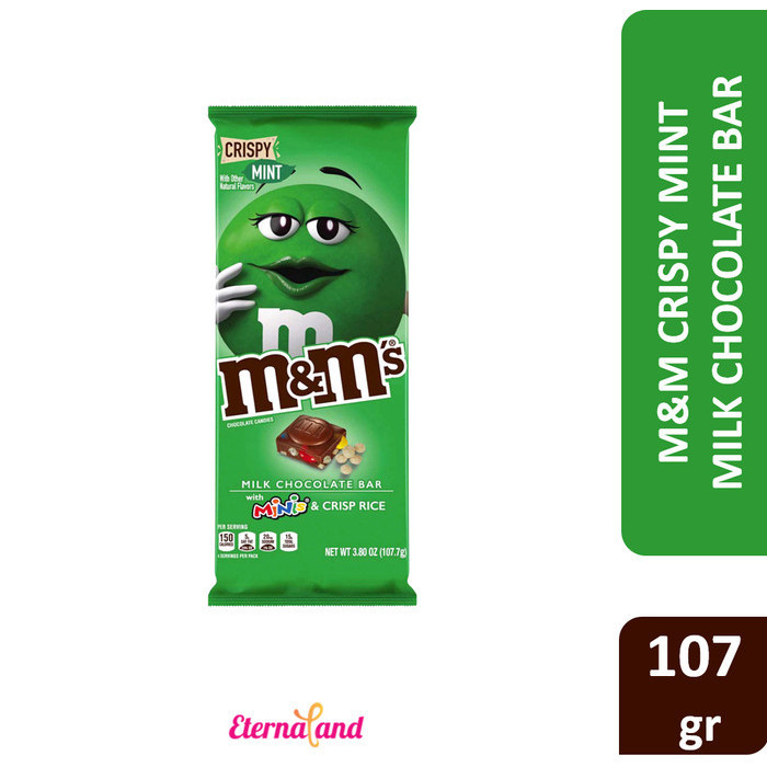 

Orea - M&M Milk Chocolate Bar Minis & Crispy Mint - Cokelat Susu Mint Batang