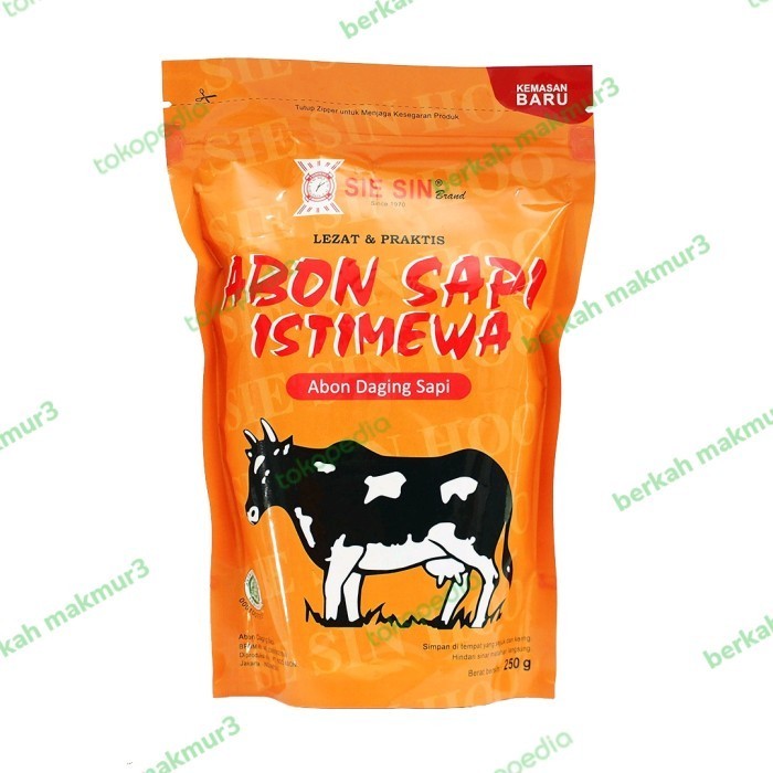 

Abon Sapi Spesial Polos Sie Sin 250 Gr Halal